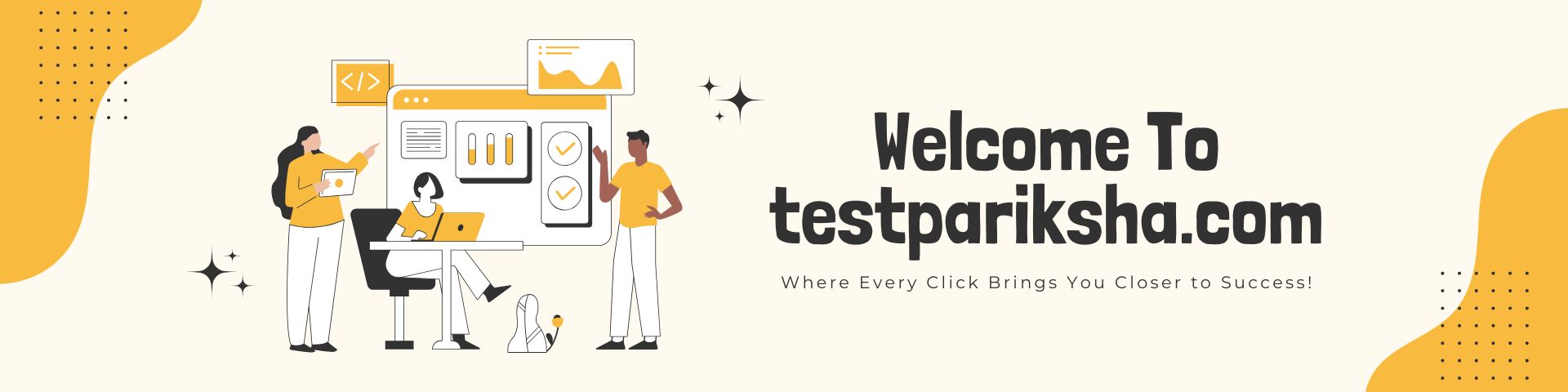 Yellow Illustrative Google classroom header